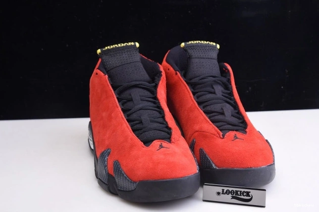 Reps TBkick Air 654459-670 Red Challenge Jordan 14 Retro 0709